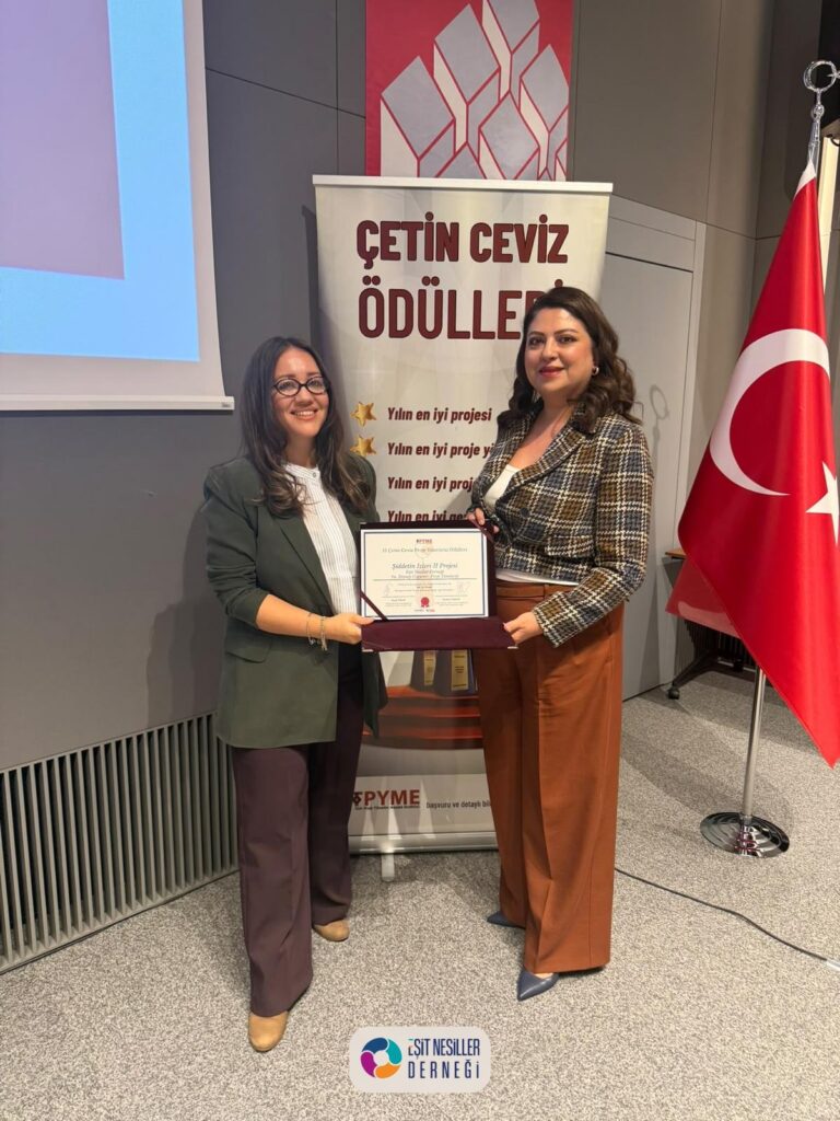 Şiddetin İzleri II Projesi 13. Çetin Ceviz Proje Yöneticisi Ödülleri finalist sertifikası