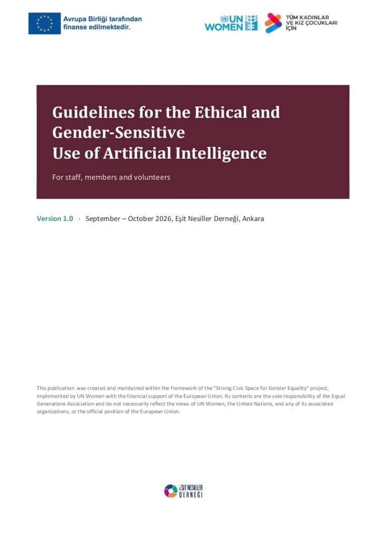 Guidelines for the Ethical and Gender-Sensitive Use of Artificial Intelligence
